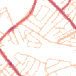 Daytime road noise heatmap for SE9 2HQ