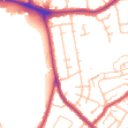 Daytime road noise heatmap for SE9 2LL