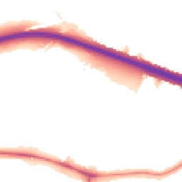 Night-time road noise heatmap for SE9 2QJ
