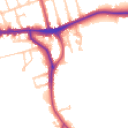 Daytime road noise heatmap for SE9 2SJ