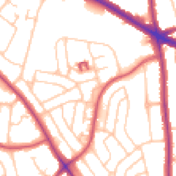 Daytime road noise heatmap for SE9 3BU