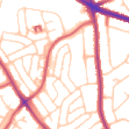 Daytime road noise heatmap for SE9 3DA