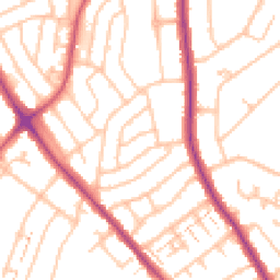 Daytime road noise heatmap for SE9 3EZ