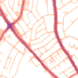 Daytime road noise heatmap for SE9 3HE