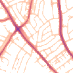 Daytime road noise heatmap for SE9 3HL