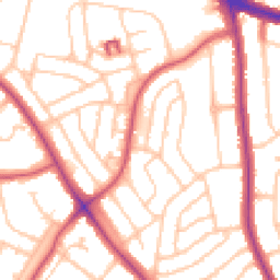 Daytime road noise heatmap for SE9 3JF