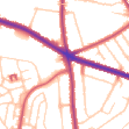 Daytime road noise heatmap for SE9 3JW