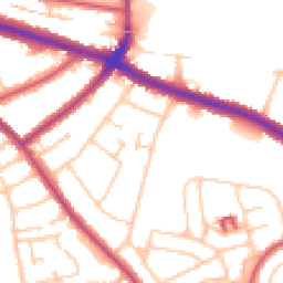 Daytime road noise heatmap for SE9 3LP