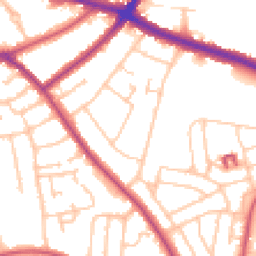 Daytime road noise heatmap for SE9 3NG
