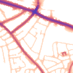 Daytime road noise heatmap for SE9 3NL