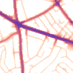 Daytime road noise heatmap for SE9 3PF