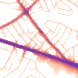 Daytime road noise heatmap for SE9 3PS