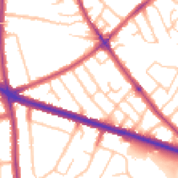 Daytime road noise heatmap for SE9 3PX
