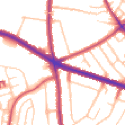 Daytime road noise heatmap for SE9 3QJ
