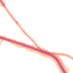 Night-time road noise heatmap for SE9 3RF