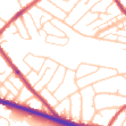 Daytime road noise heatmap for SE9 3RH