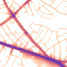 Daytime road noise heatmap for SE9 3RR