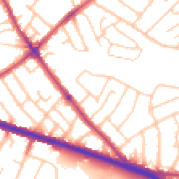 Daytime road noise heatmap for SE9 3RW