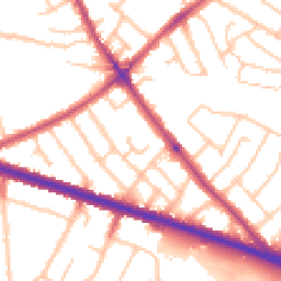 Daytime road noise heatmap for SE9 3SL