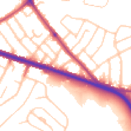 Daytime road noise heatmap for SE9 3UB