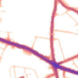 Daytime road noise heatmap for SE9 3XE