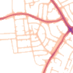 Daytime road noise heatmap for SE9 4AZ