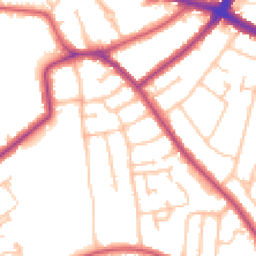 Daytime road noise heatmap for SE9 4DJ