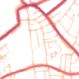 Daytime road noise heatmap for SE9 4DW