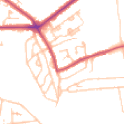 Daytime road noise heatmap for SE9 4HE