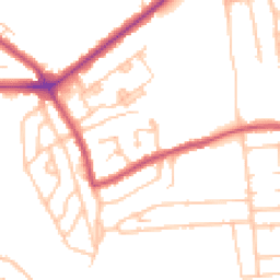 Daytime road noise heatmap for SE9 4HF