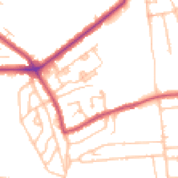 Daytime road noise heatmap for SE9 4HG