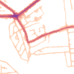 Daytime road noise heatmap for SE9 4HX