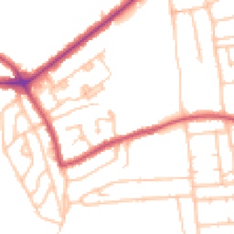 Daytime road noise heatmap for SE9 4JE