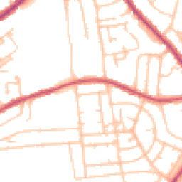 Daytime road noise heatmap for SE9 4JP