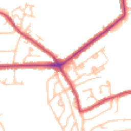 Daytime road noise heatmap for SE9 4NU