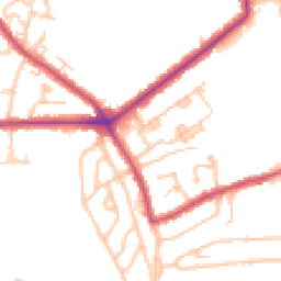 Daytime road noise heatmap for SE9 4NX