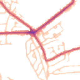 Daytime road noise heatmap for SE9 4NY