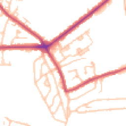 Daytime road noise heatmap for SE9 4NZ