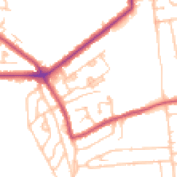 Daytime road noise heatmap for SE9 4PB