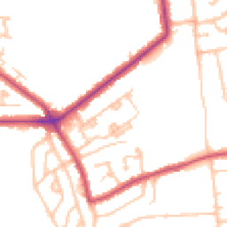 Daytime road noise heatmap for SE9 4PL