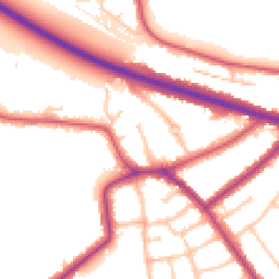 Daytime road noise heatmap for SE9 4QH