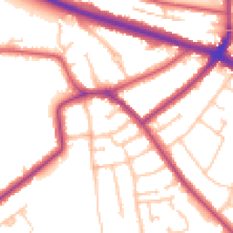 Daytime road noise heatmap for SE9 4QP