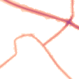 Night-time road noise heatmap for SE9 4QZ