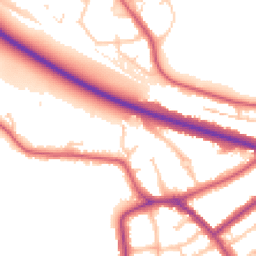 Daytime road noise heatmap for SE9 4RG