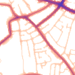 Daytime road noise heatmap for SE9 4SJ