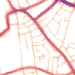 Daytime road noise heatmap for SE9 4SN
