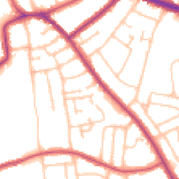 Daytime road noise heatmap for SE9 4SW