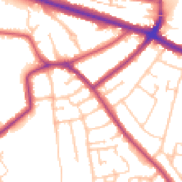 Daytime road noise heatmap for SE9 4TL