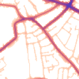 Daytime road noise heatmap for SE9 4TS