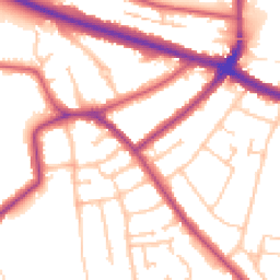Daytime road noise heatmap for SE9 4TU